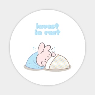 Cute rabbit bunny sleeping Magnet